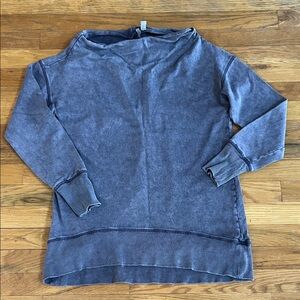 Live Well Active Gray Boatneck Sweatshirt